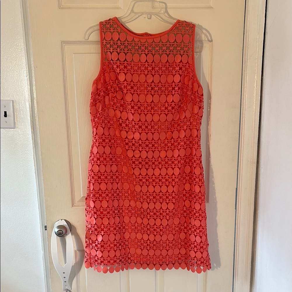 SALE Lauren Ralph Lauren Coral Lace Dress size 12